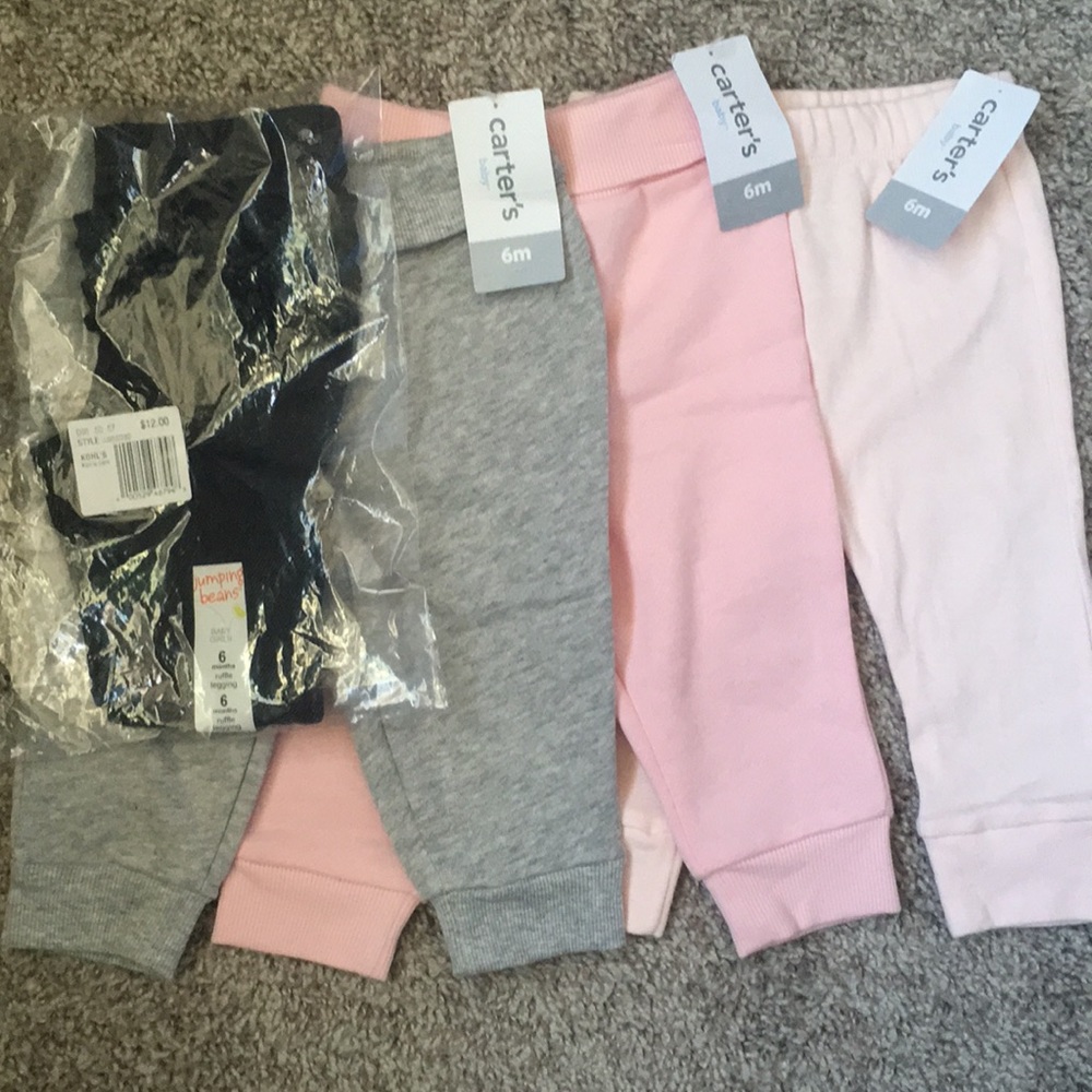 NWT Lot of Baby Girl Pants